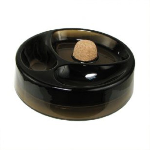 Пепельница для курительных трубок керамическая матовая коричневая