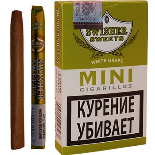 Сигариллы Swisher Sweets White Grape Mini Cigarillos (6 шт.)