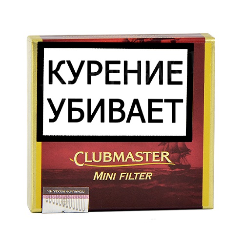 Сигариллы Clubmaster Mini Filter Red (Vanilla) 20 штук